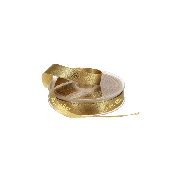 L'impression Foil ou dorure à chaud sur ruban, Impression doré sur ruban, Rubans fabriqué en France Rubans satin personnalisés pour le packaging l'emballage, la décoration, les cadeaux, Projet sur mesure avec du ruban personnalisé
