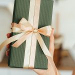 Decorative satin ribbon for gift boxes