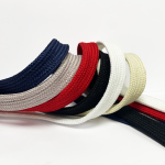 Tubular plain braid in different colours for furnishings home, decoration or packaging